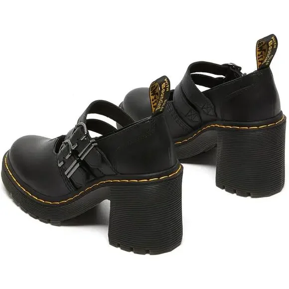 Doc Martens Eviee Mary Jane Platform Heels Shoes Leather Size 8 - Picture 5 of 5